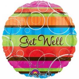 GET WELL COLOURFUL BALLOON