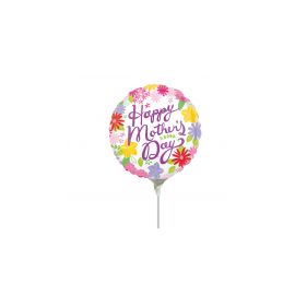 HAPPY MOTHERS DAY 18INCH MULTI FLOWERS BALLOON