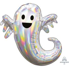 28 INCH IRIDESCENT GHOST SUPERSHAPE FOIL 3998601 026635399869
