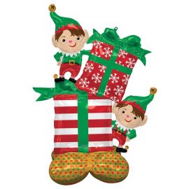 53 X 36 INCH CHRISTMAS ELVES AIRLOONZ 4295311 026635429535