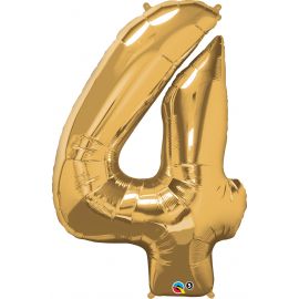 34 INCH GOLD NUMBER 4 BALLOON