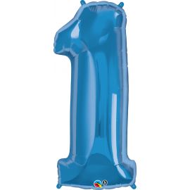 34 INCH BLUE NUMBER 1 BALLOON