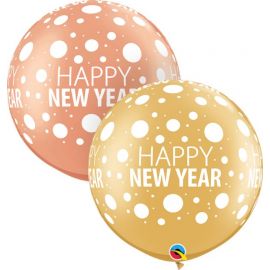 30 INCH HAPPY NEW YEAR DOTS-A-ROUND 80680 
