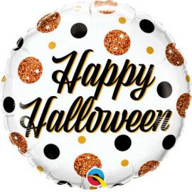 9 INCH HALLOWEEN SPARKLY DOTS FOIL 89740 071444897402