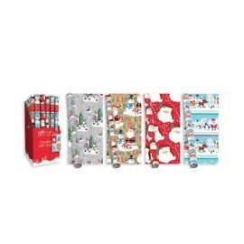5M ROLL WRAP SANTA AND FRIENDS