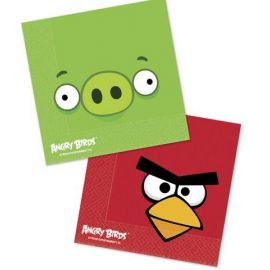 SERVIETTES 33 X 33 CM 2 PLY 16 SHEETS ANGRY BIRDS