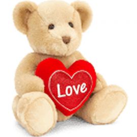 SV2133 40CM BROWN CHESTER BEAR WITH HEART