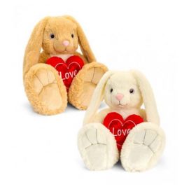 SV3371 35CM BUNNY WITH HEART 2 STYLES