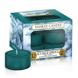 YANKEE CANDLE ICY BLUE SPRUCE TEA LIGHTS