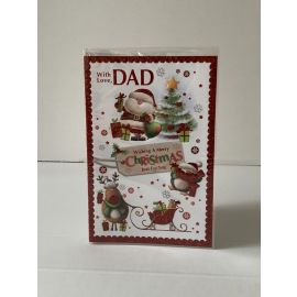 CHRISTMAS CARD CUTE DAD CODE J 