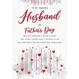 FATHERS DAY HUSBAND LINES AND HEARTS