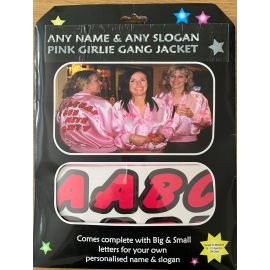 PINK GIRLIE GANG JACKET SMALL TO MEDIUM