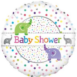 18 INCH BABY SHOWER WITH ELEPHANTS