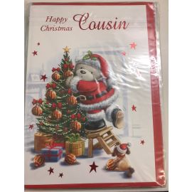 CHRISTMAS CARD CUTE COUSIN CODE G 