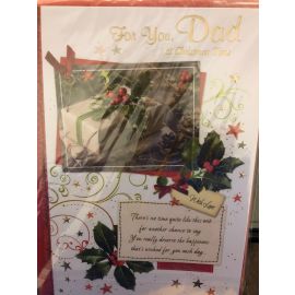 CHRISTMAS CARD TRADITIONAL DAD CODE 75 