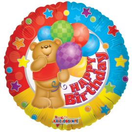 18 INCH HAPPY BIRTHDAY BEAR & BALLOONS