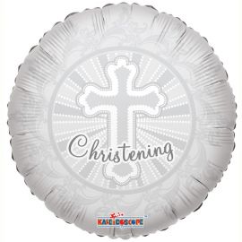 CHRISTENING BALLOON WITH CROSS