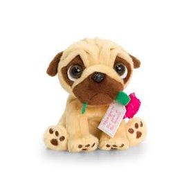 14CM PUGSLEY WITH FLOWER MOTHERS DAY TEDDY