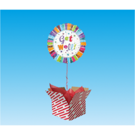 GET WELL 18 INCH BALLOON IN A BOX