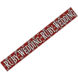 RUBY WEDDING BANNER